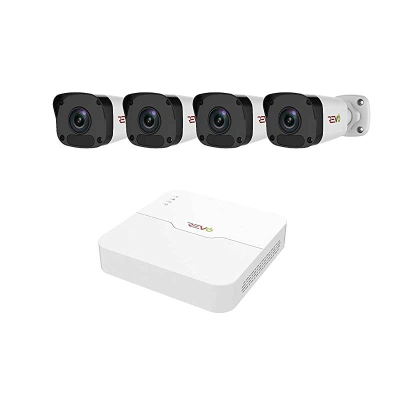 Ultra HD 4 Ch. 1TB HDD IP NVR Video Security System, 4 x 1080P Bullet Security Cameras - Remote Access Via Smart Phone, Tablet, PC & MAC (RU41B4E-1T)