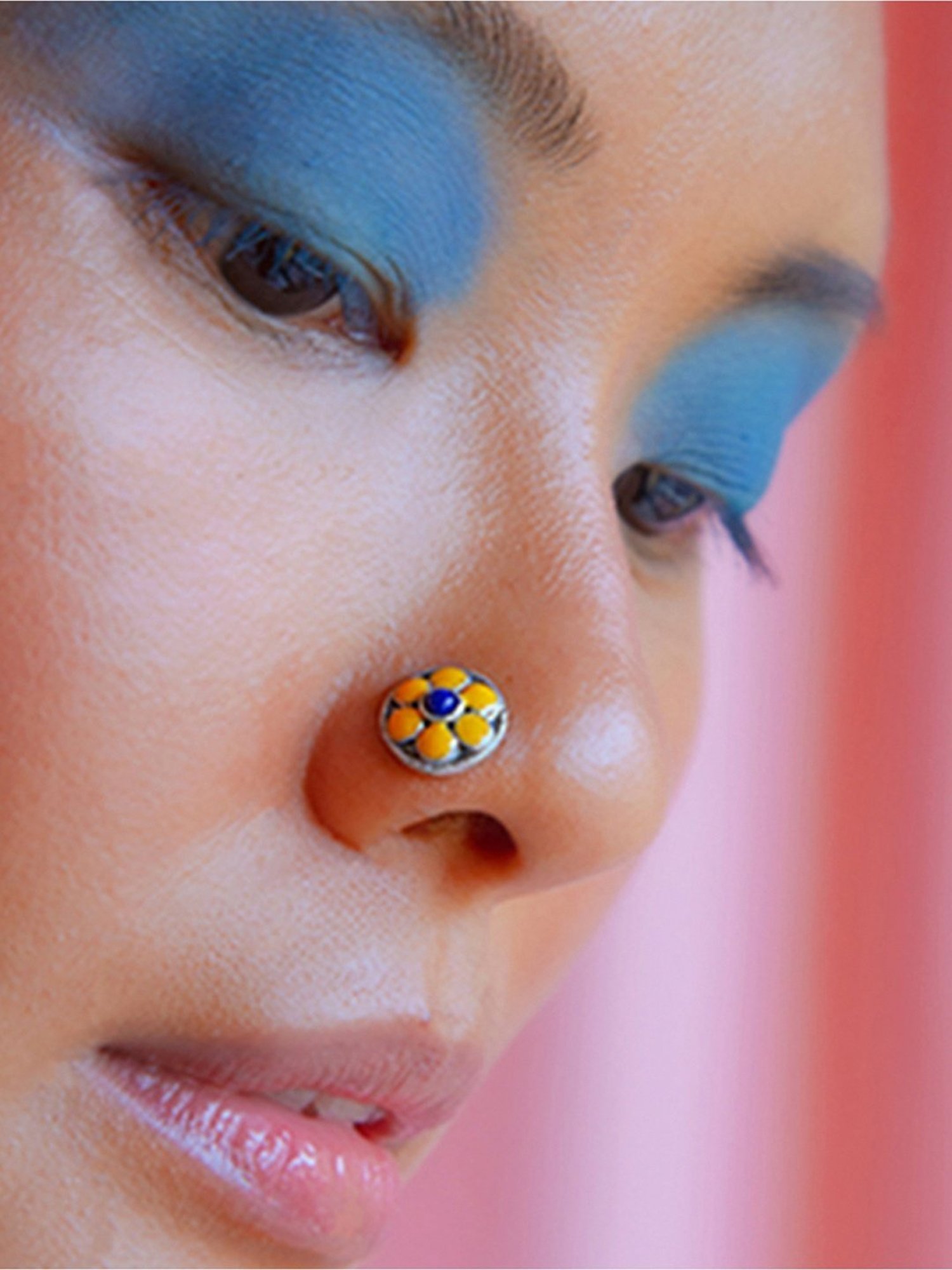 Zavya 92.5 Sterling Silver Floral Nosepin for Women