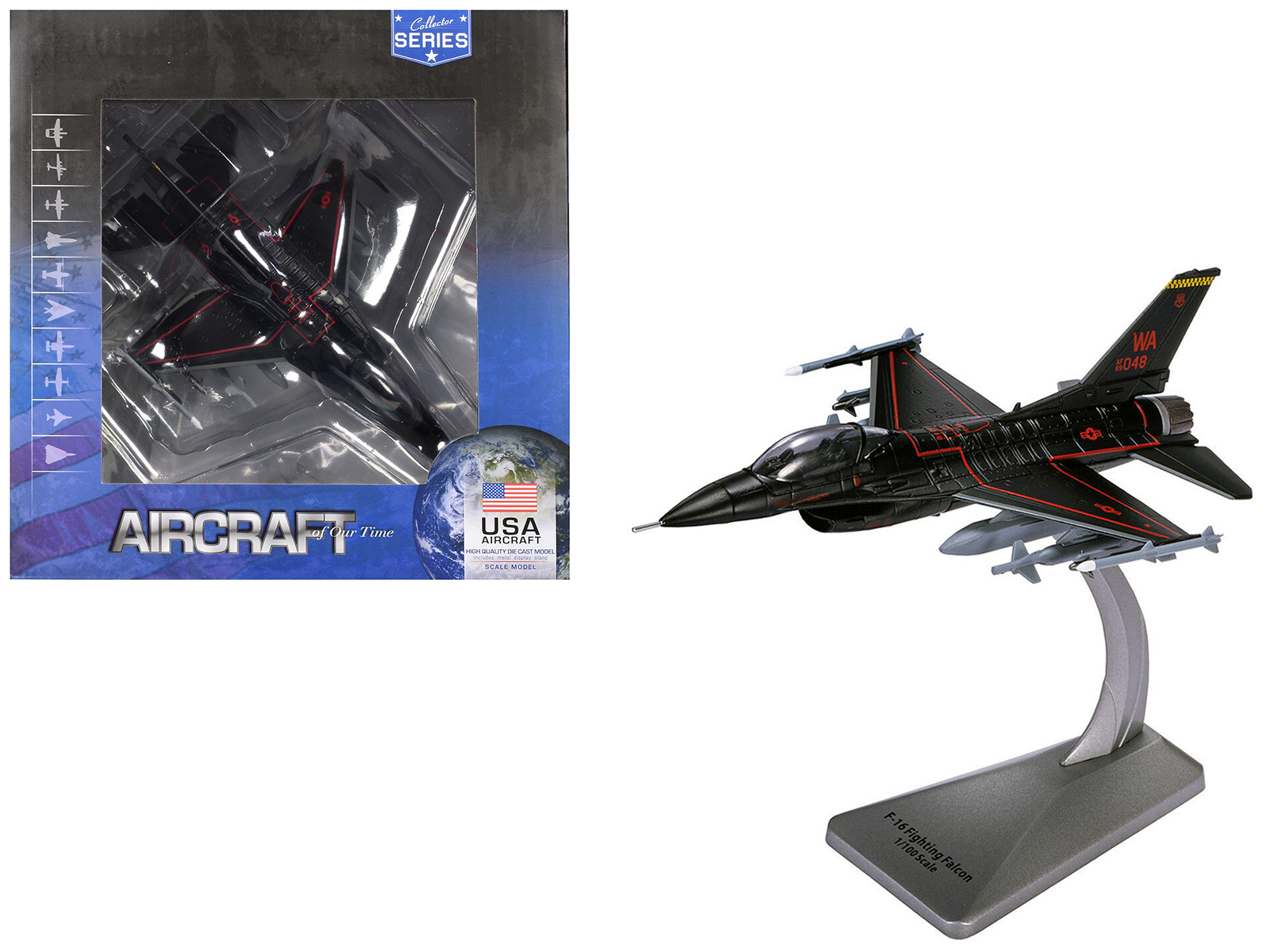 Lockheed Martin F-16C Fighting Falcon Fighter Aircraft "Viper Demo Team" (2021) United States Air Force 1/144 Diecast Model by JC Wings
