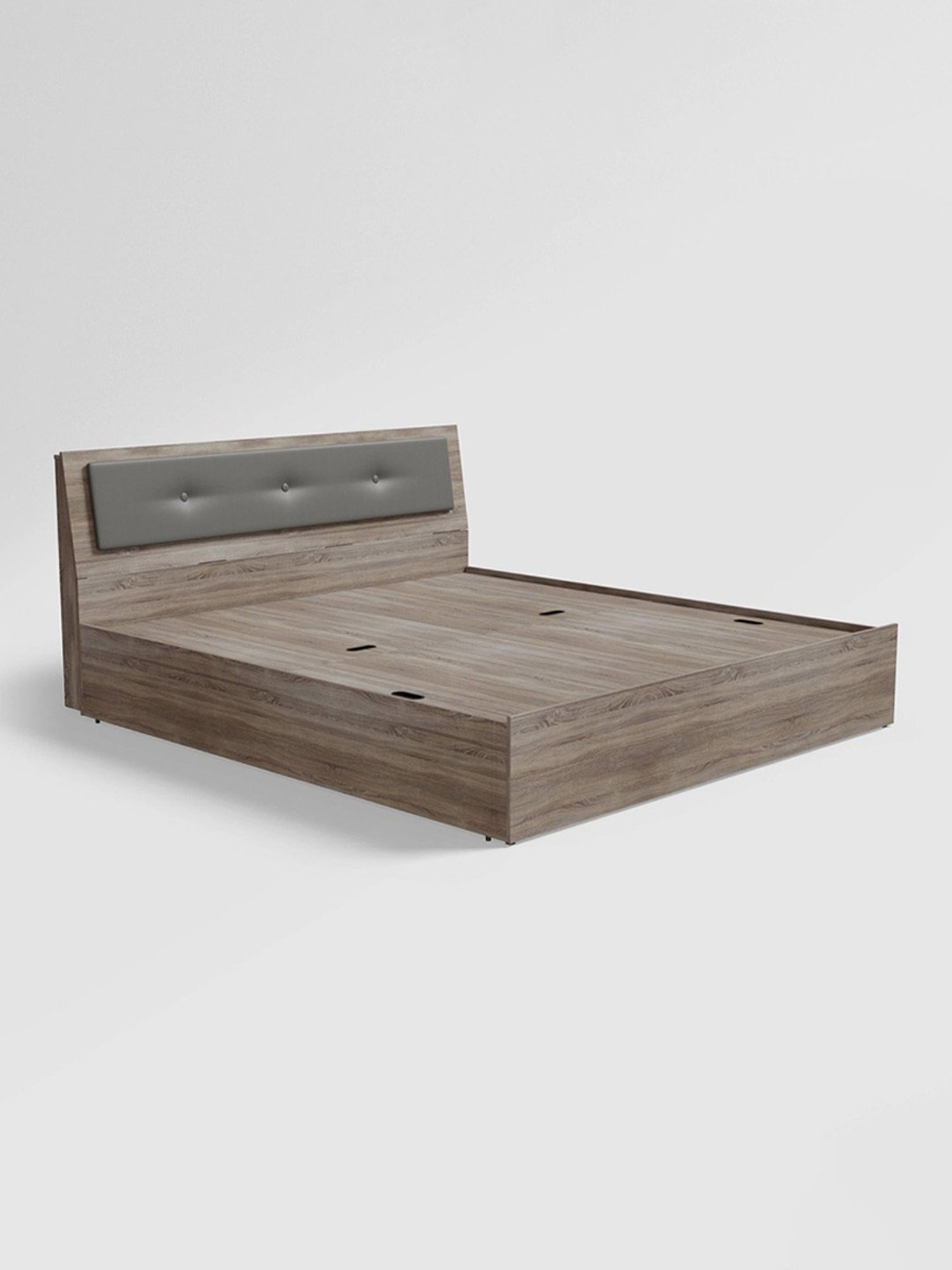 Godrej Interio Stud Sonoma Oak Engineered Wood Queen Bed