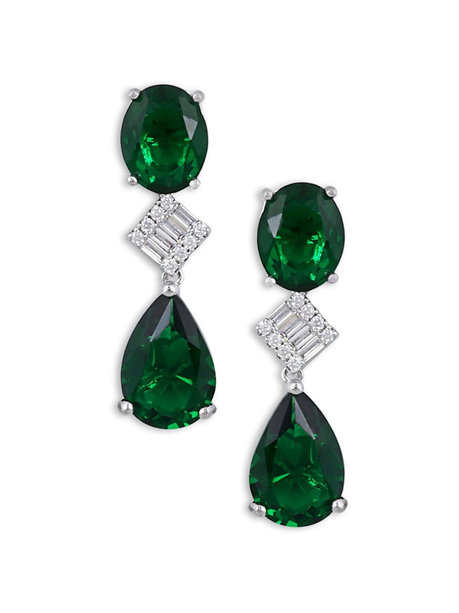 The Real Effect London 800 Sterling Silver Drop Earrings for Women