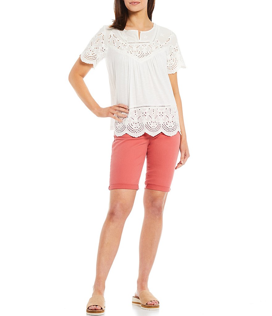 KENDALL + KYLIE White High Rise Sports Shorts