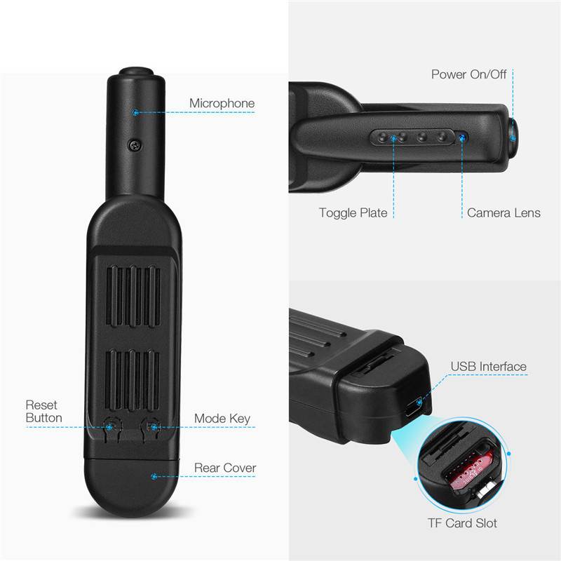 1080P Hidden Camera HD Video Recorder Mini DV DVR Wide Angle Sport Camcorder Smart Voice Recording Audio Stereo Recorder Pen