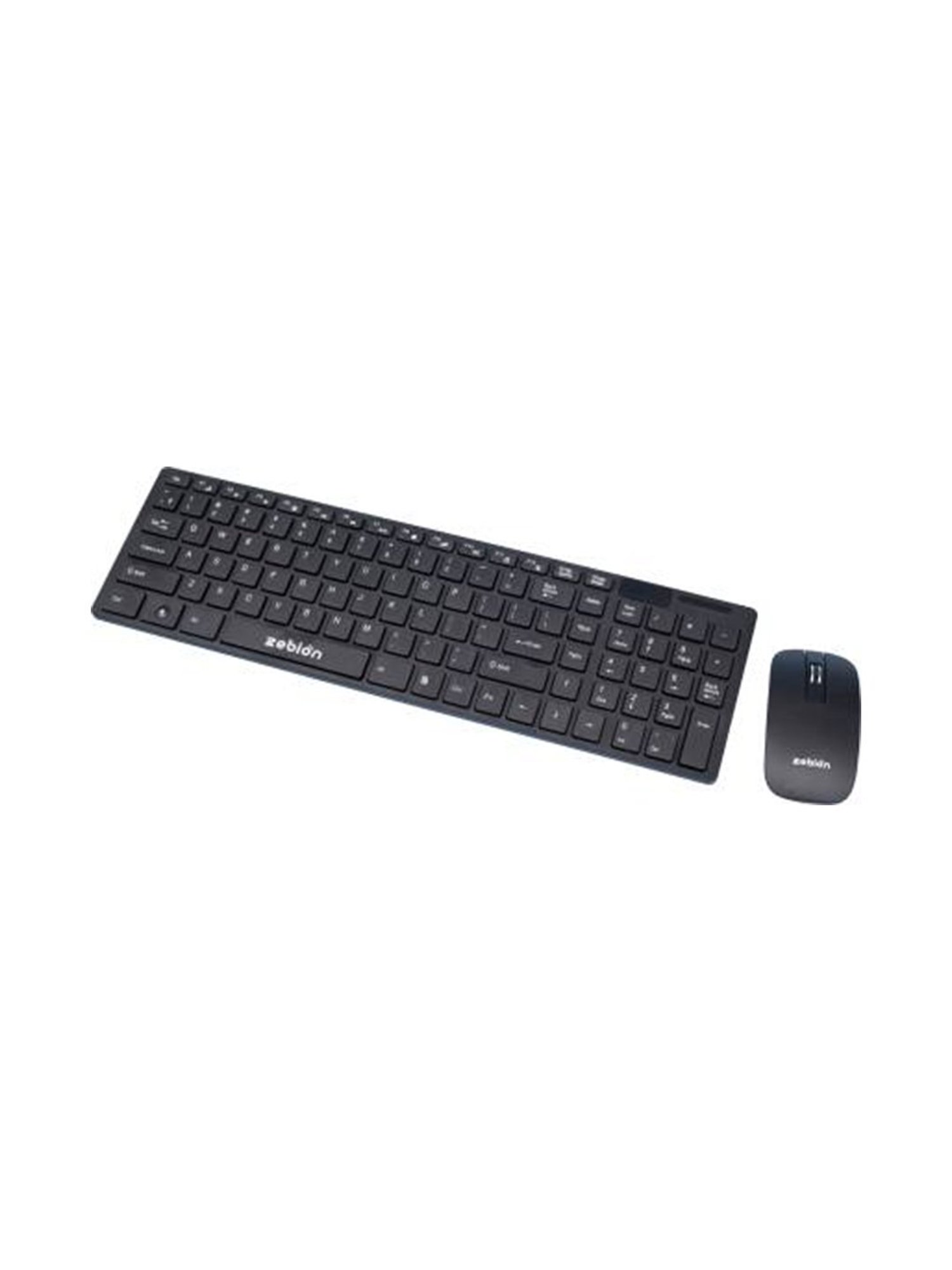 Zebion G1600 Slim Fit Wireless Keyboard Mouse Combo - Black