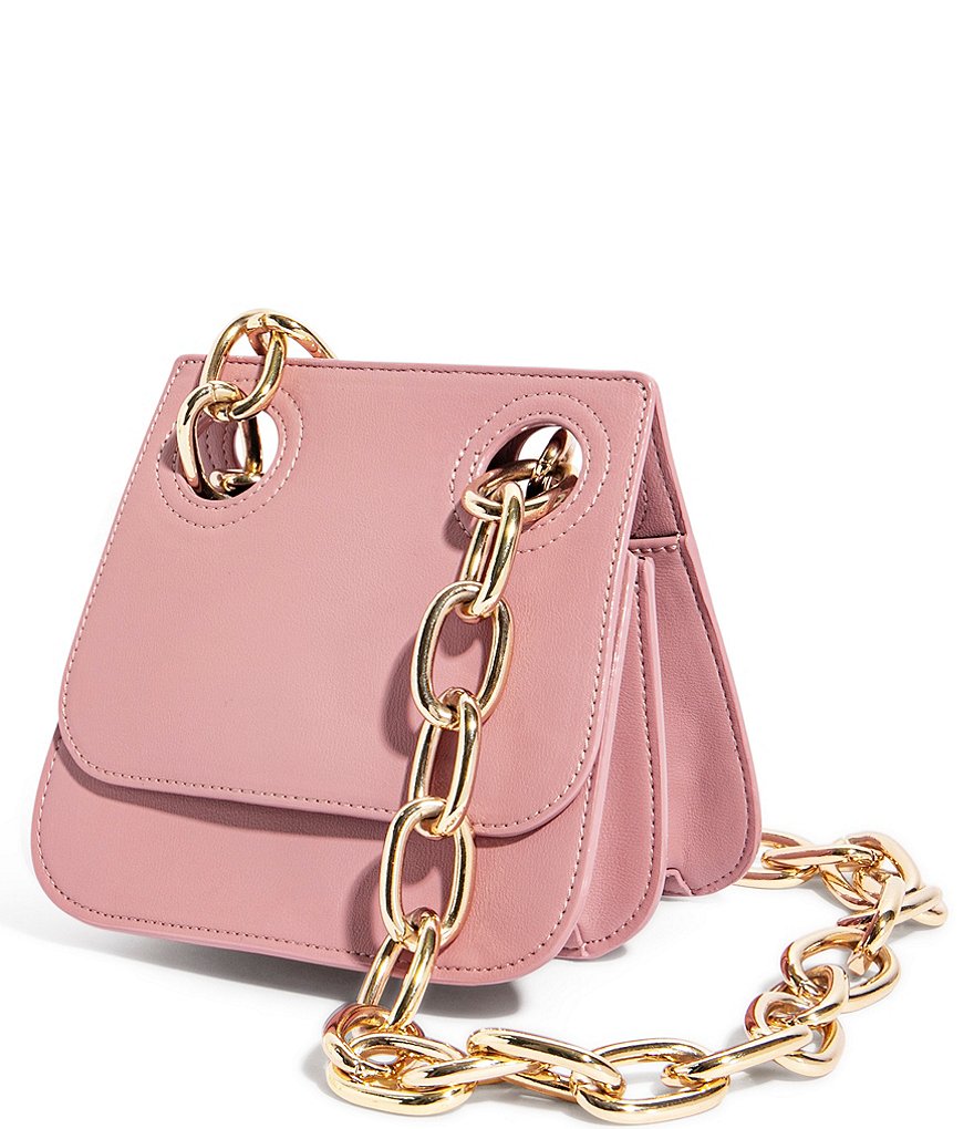 House of Want OG Chain Link Strap Vegan Leather Shoulder Bag