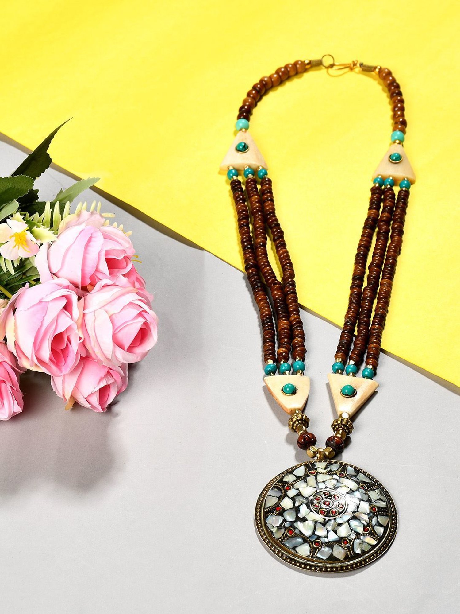 Imli Street Multicolour Long Beaded Handcrafted Necklace