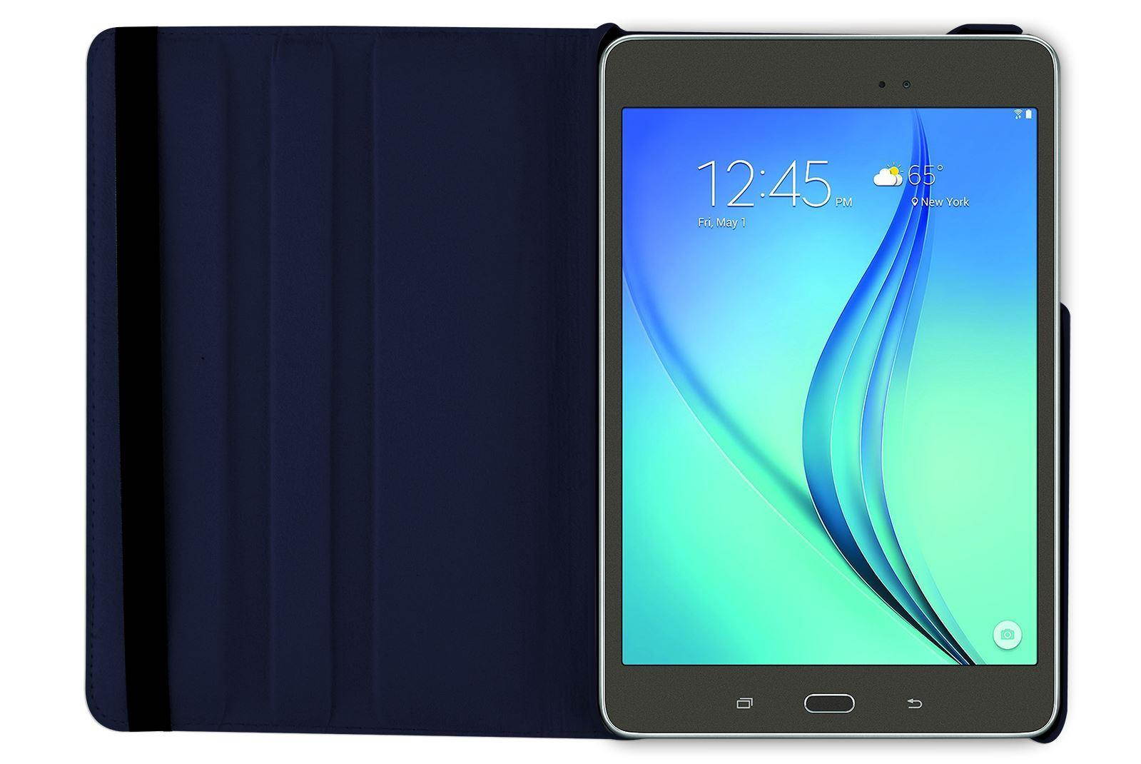 Hellfire Trading PU Leather Case 360 Rotating for Samsung Galaxy Tab A 8 T350 8" - Purple