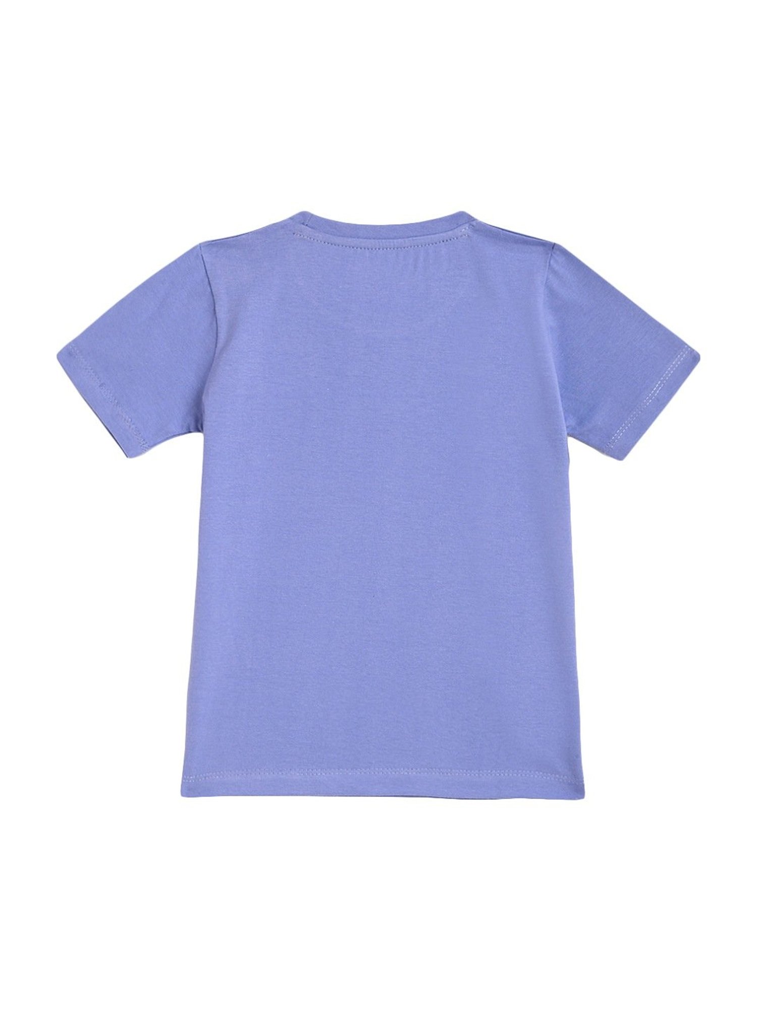 Kids Craft Purple Cotton Printed T-Shirt & Pants