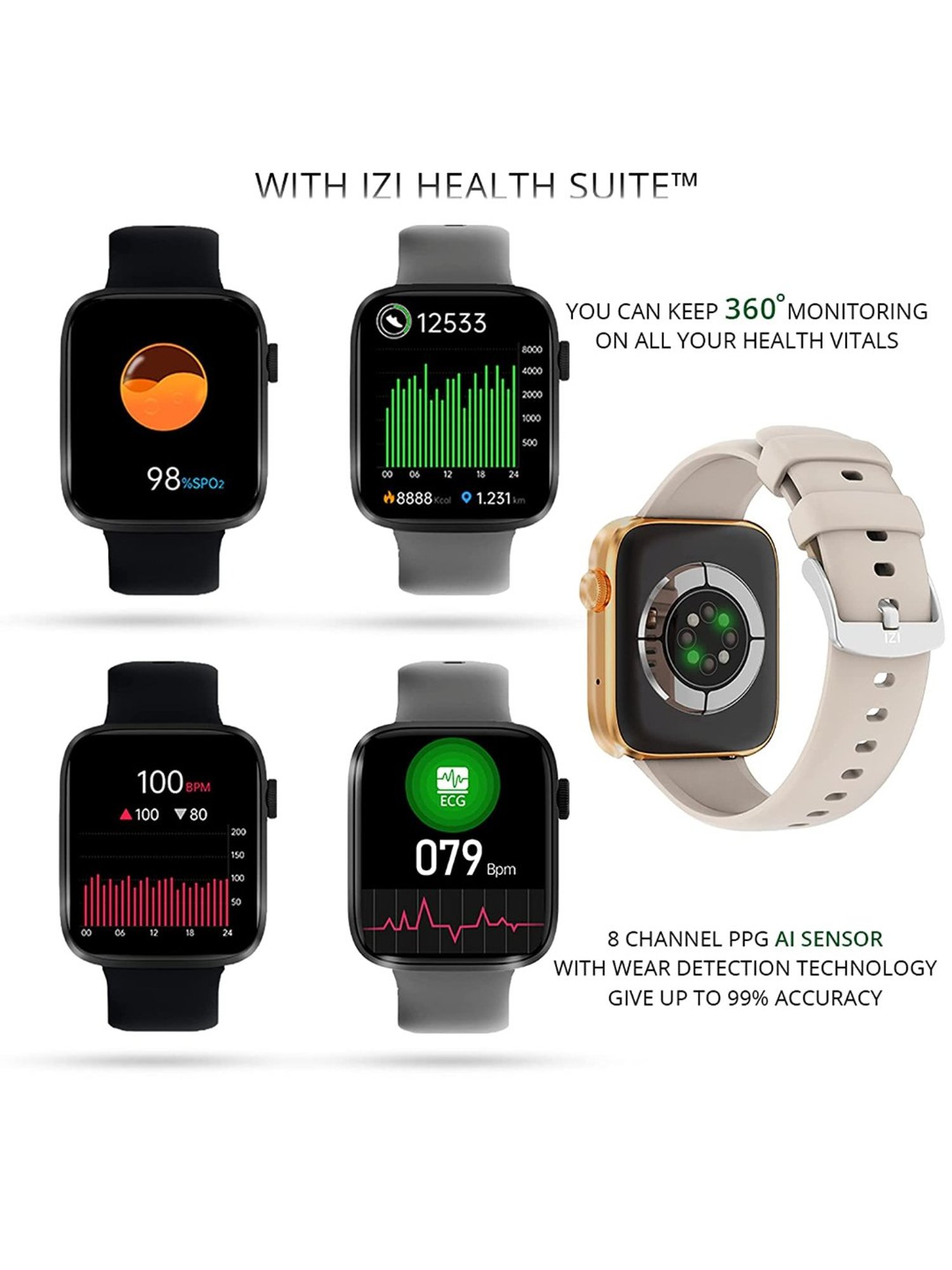 I Kall W1 Smartwatch (Black)