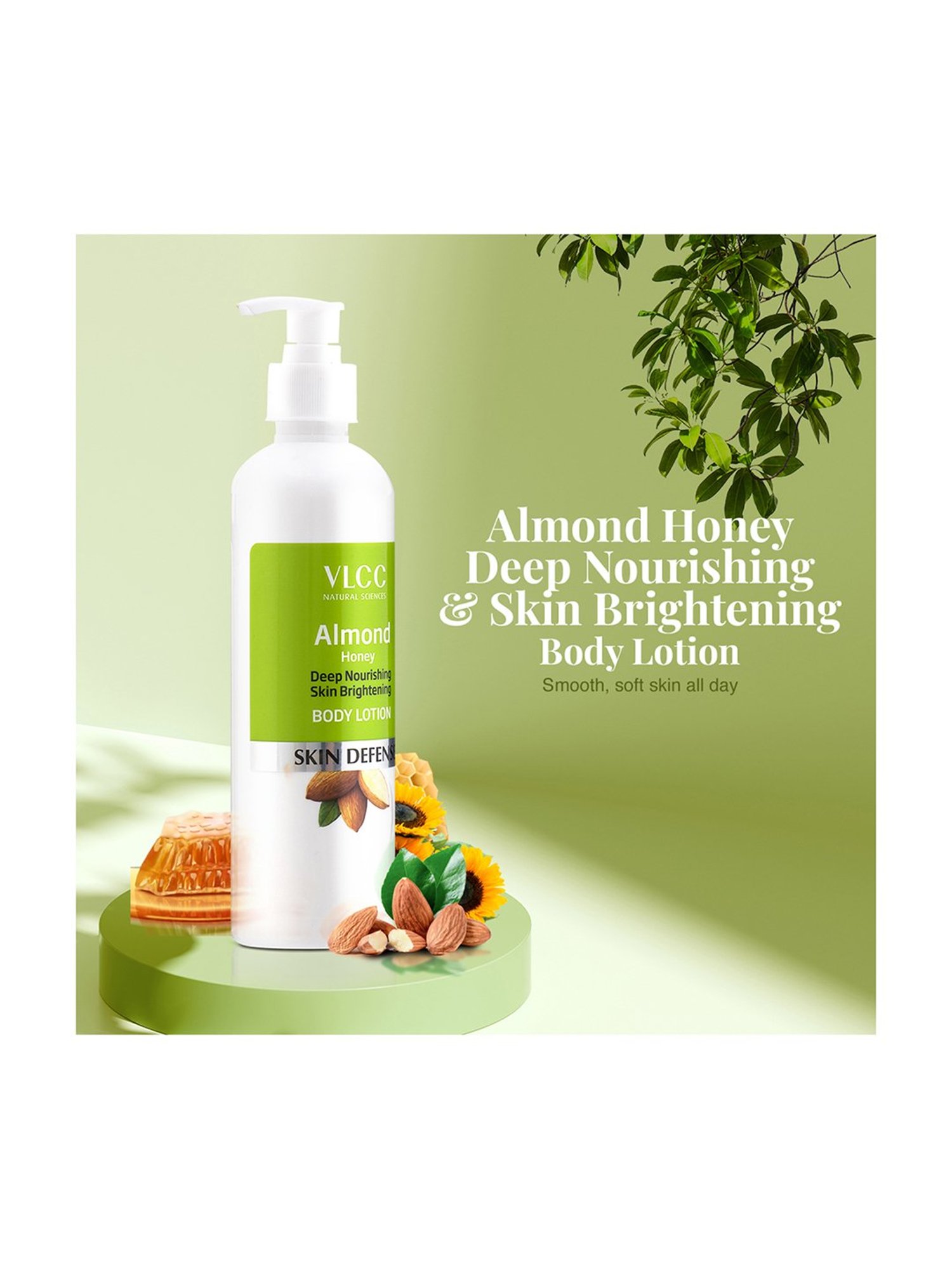 VLCC Almond Honey Nourishing & Brightening Body Lotion Buy 1 Get 1 Free - Pack of 6