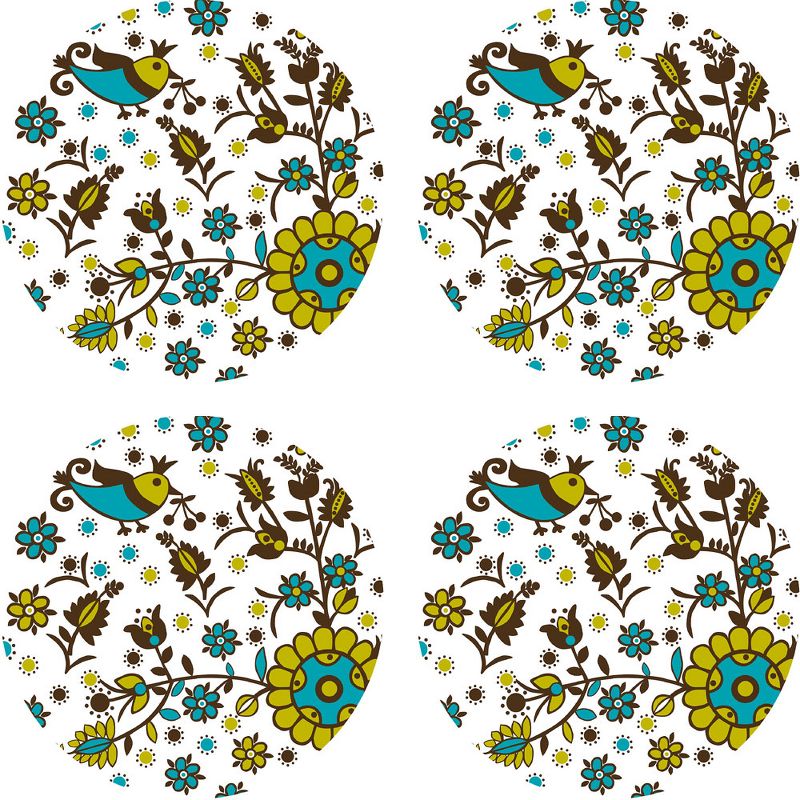 Anya Dots Floral Circle Wall Accent Stickers - Wall Pops..