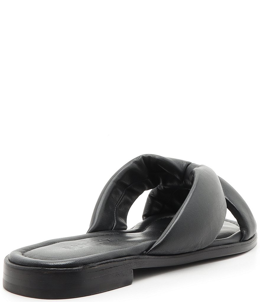 Schutz Fairy Leather Slide Sandals