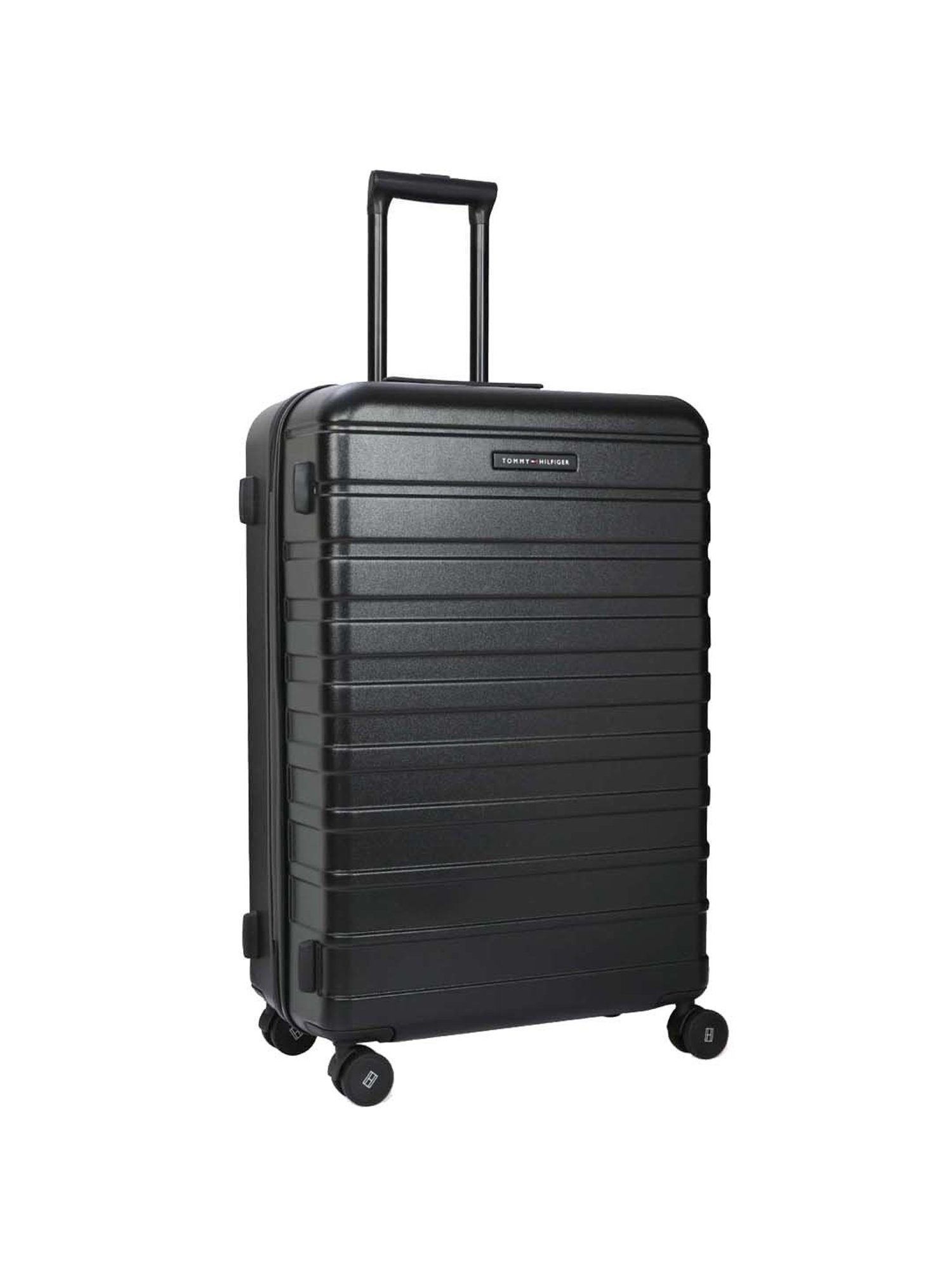 Tommy Hilfiger Black 8 Wheel Small Hard Cabin Trolley - 35 cm