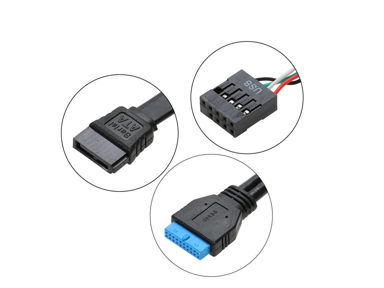 Plugadget 5.25" Internal Card Reader Media Multi-Function Dashboard PC Front Panel Type-C USB 3.1 USB 3.0 Support CF XD MS M2 TF SD card reader smart