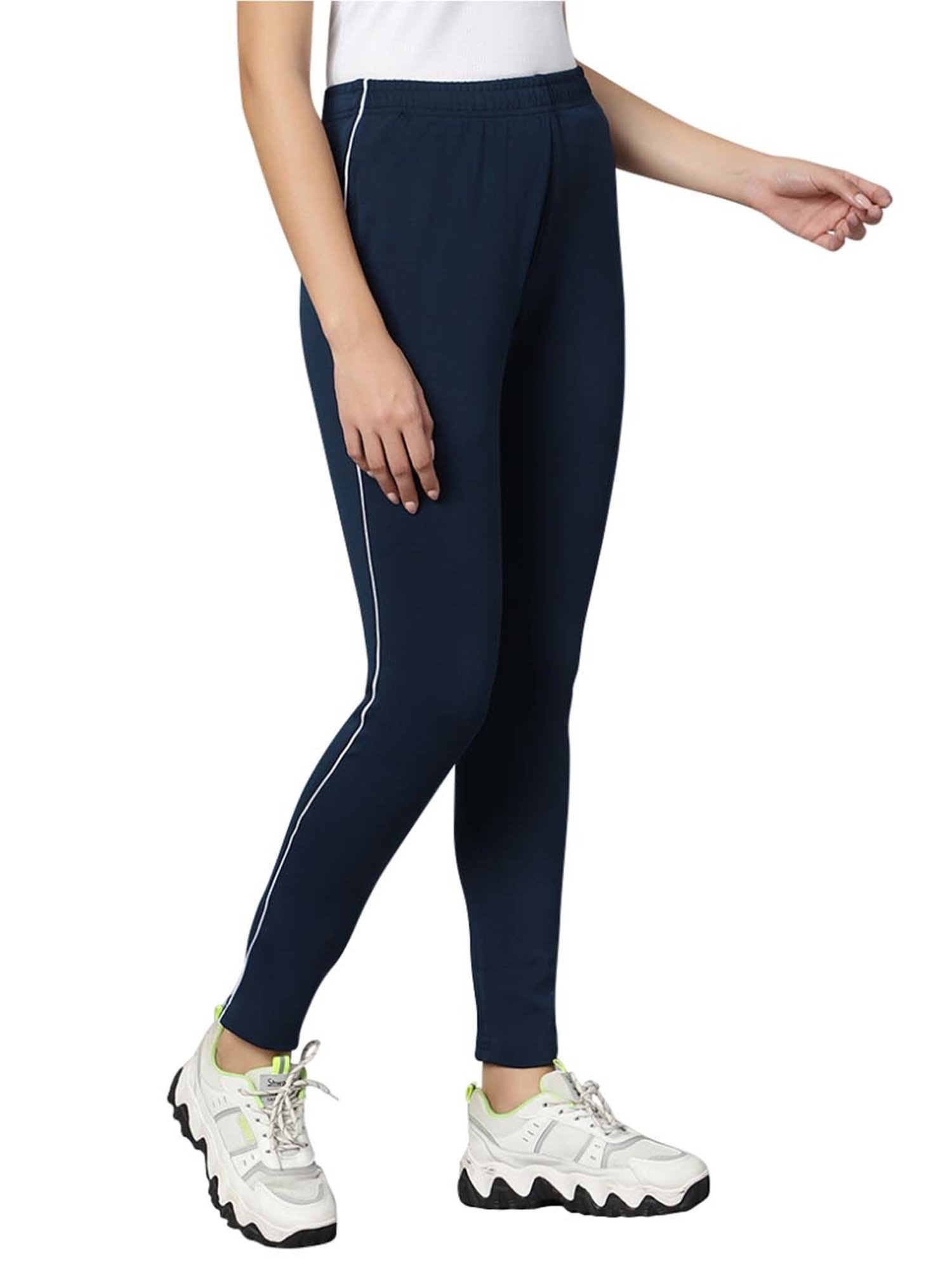 Omtex Navy Mid Rise Sports Track Pants