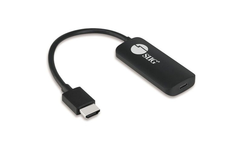 SIIG HDMI to USB-C Port 4K 60Hz Converter Adapter - NOT a Bi-Directional Adapter - Compliant with HDMI 2.0a & HDCP 2.2