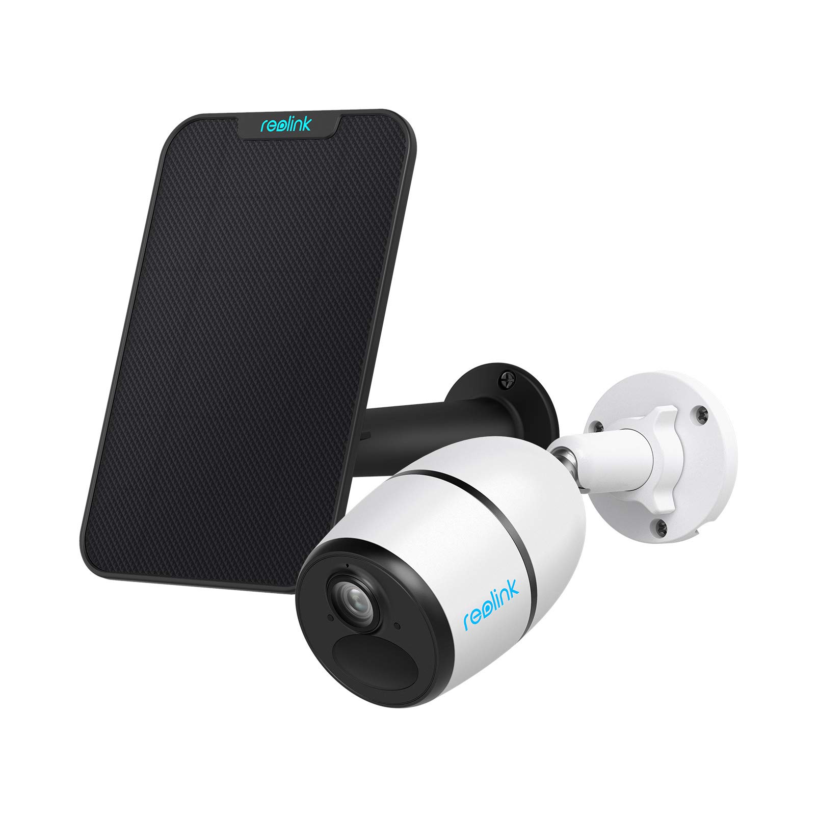 3G/4G LTE Outdoor Battery/Solar Powered Celluar Security Camera, 1080P HD Wire-free Camera w/SD Socket and Cloud, Color Night Vision, 2-Way Audio, PIR Motion Sensor, Reolink Go+Black Solar Panel