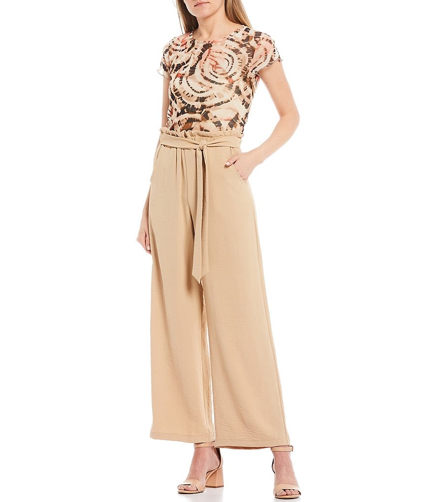 Evolutionary Tie-Dye Mesh Top