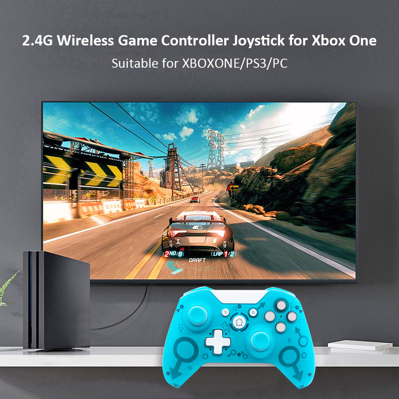 Wireless 2.4G Joystick Controller Gamepad Game Console Accessory for Xbox One