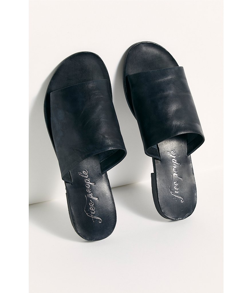 Free People Vicente Leather Slide Sandals