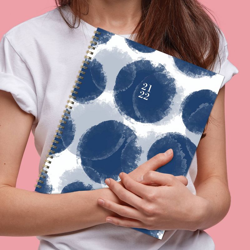 2021-22 Academic Planner 8.5" x 11" Paint Spots Daily/Weekly/Monthly - The Time Factory