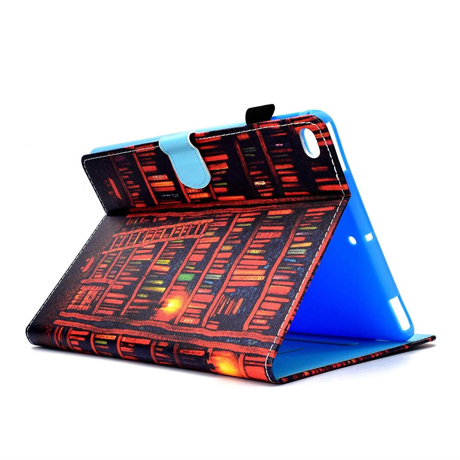 UUcovers iPad 9.7 Inch(iPad 5/6/ 8), Lightweight PU Leather AUTO WAKE/SLEEP Multi Angle Viewing Folio Smart Cover with Stand Case for Apple iPad 6th/5th Gen, iPad Air 1/2-Colorful Tree