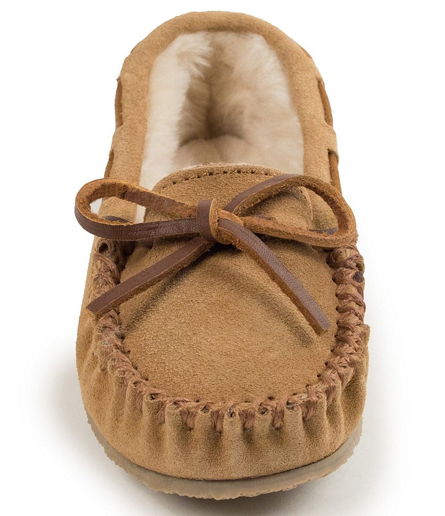 Minnetonka Kids' Cassie Suede Slippers (Toddler)