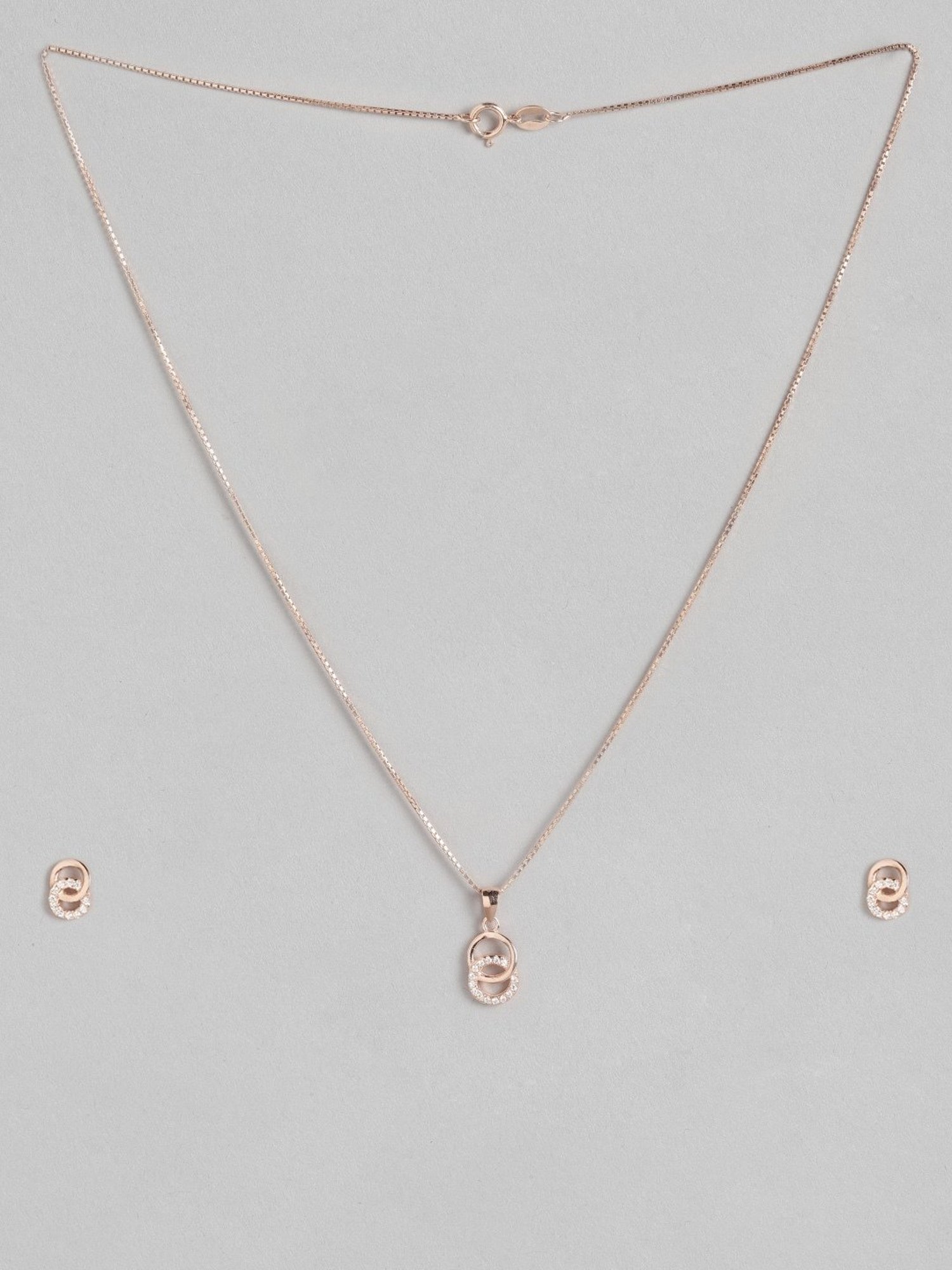 Silberry 925 Silver Solitaire Dream Pendant & Earrings