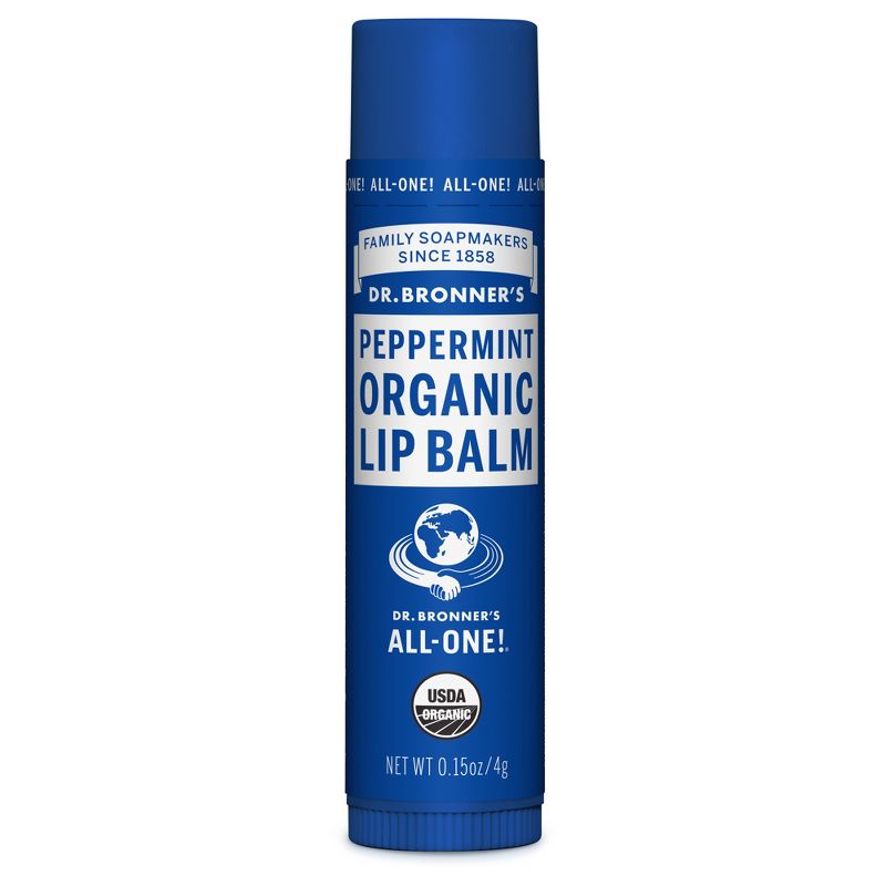 Dr. Bronner's Organic Lip Balm Peppermint - .15oz