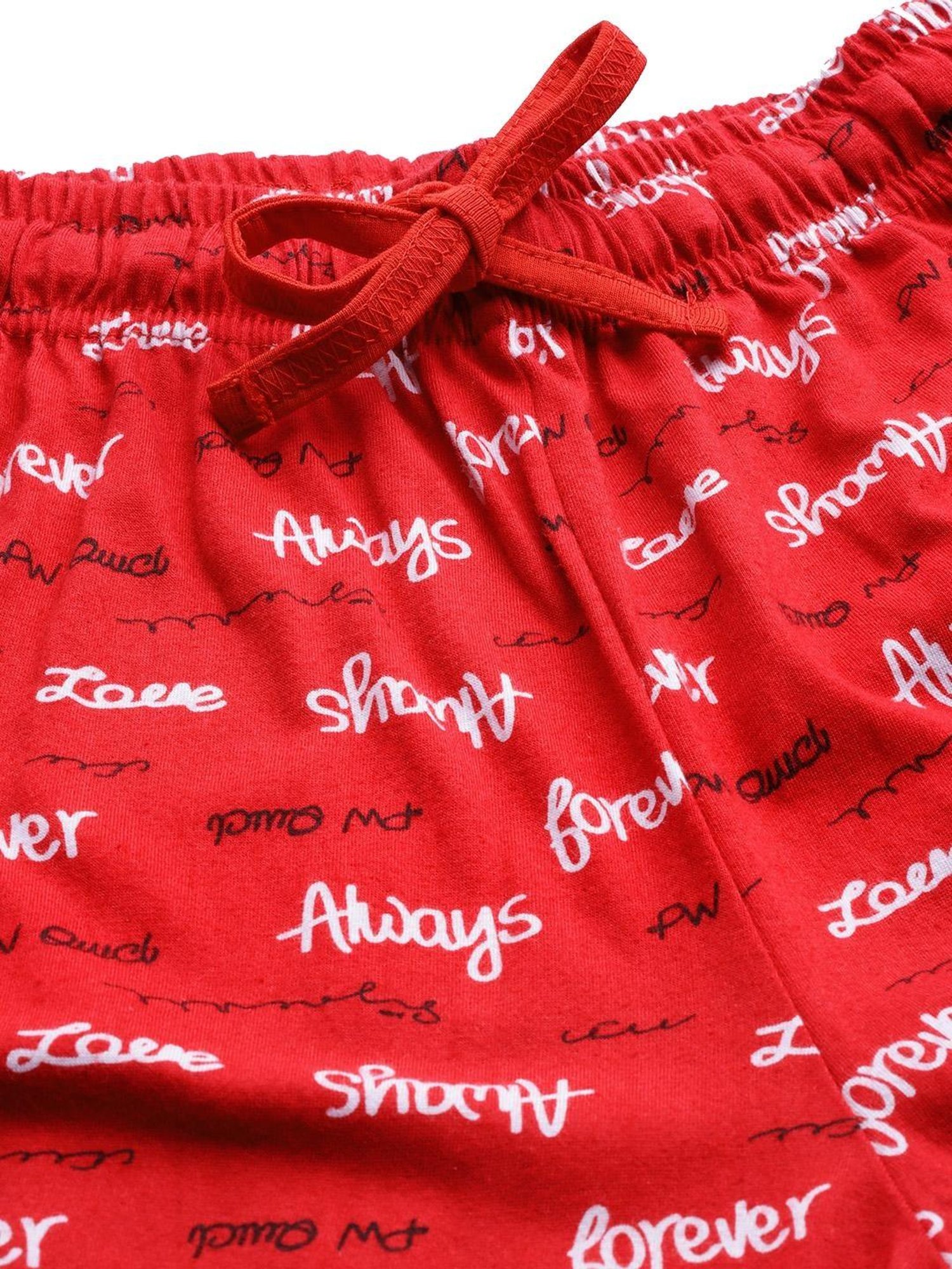 Nite Flite Peach Graphic Print Pajama Set