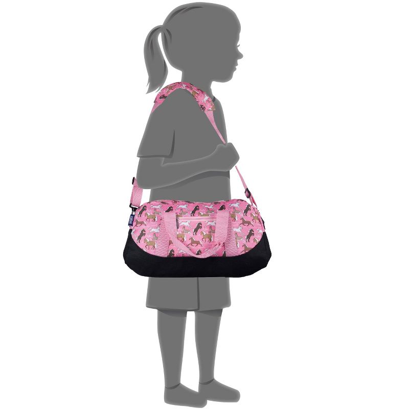 Horses in Pink Overnighter Duffel Bag