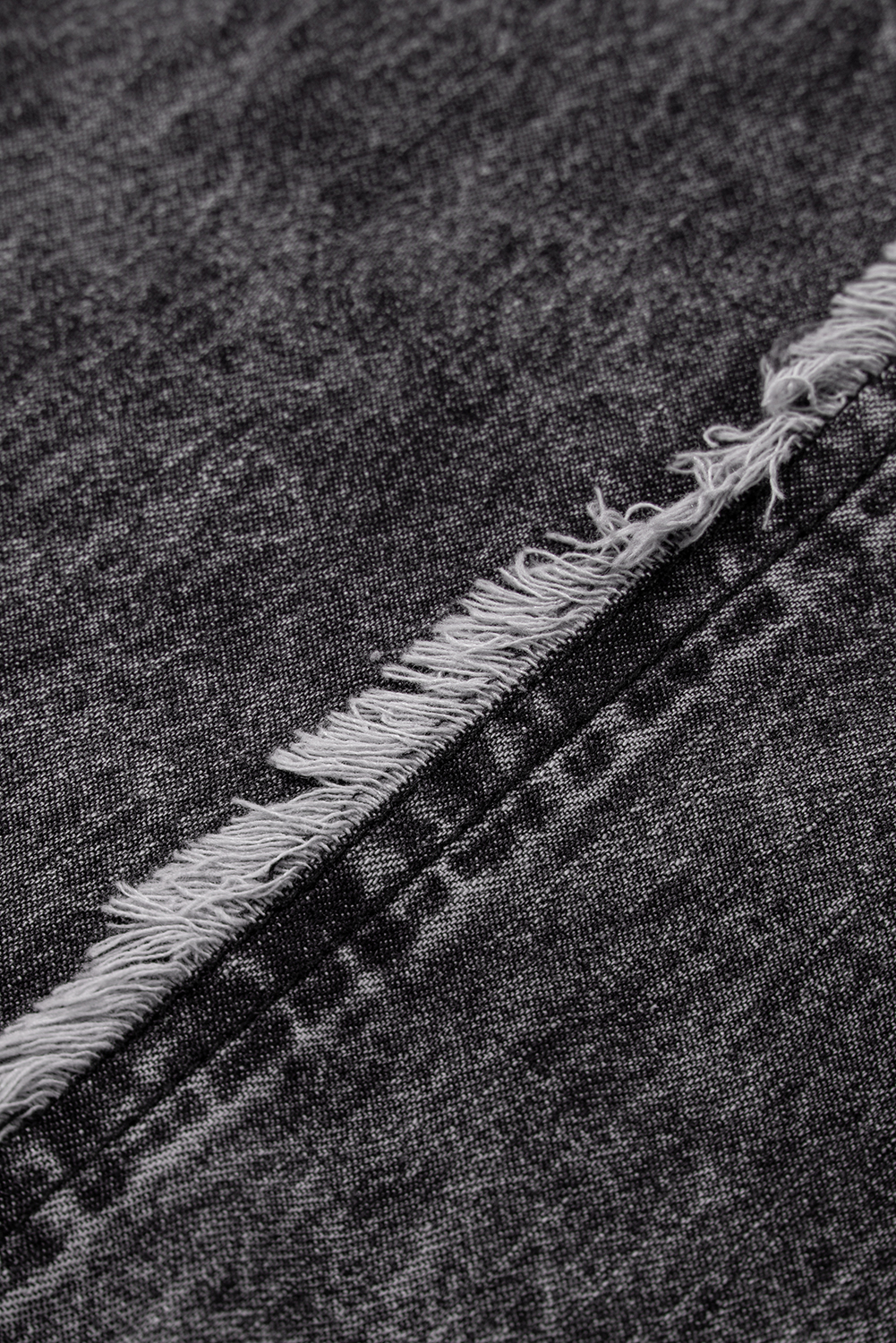 Gray Textured Wide Leg Overall with Pockets