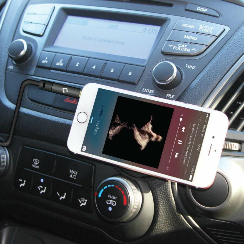 Cellet 6FT Male to Male 3.5mm Premium Anti-Tangle Nylon Braided Aux Audio Cable