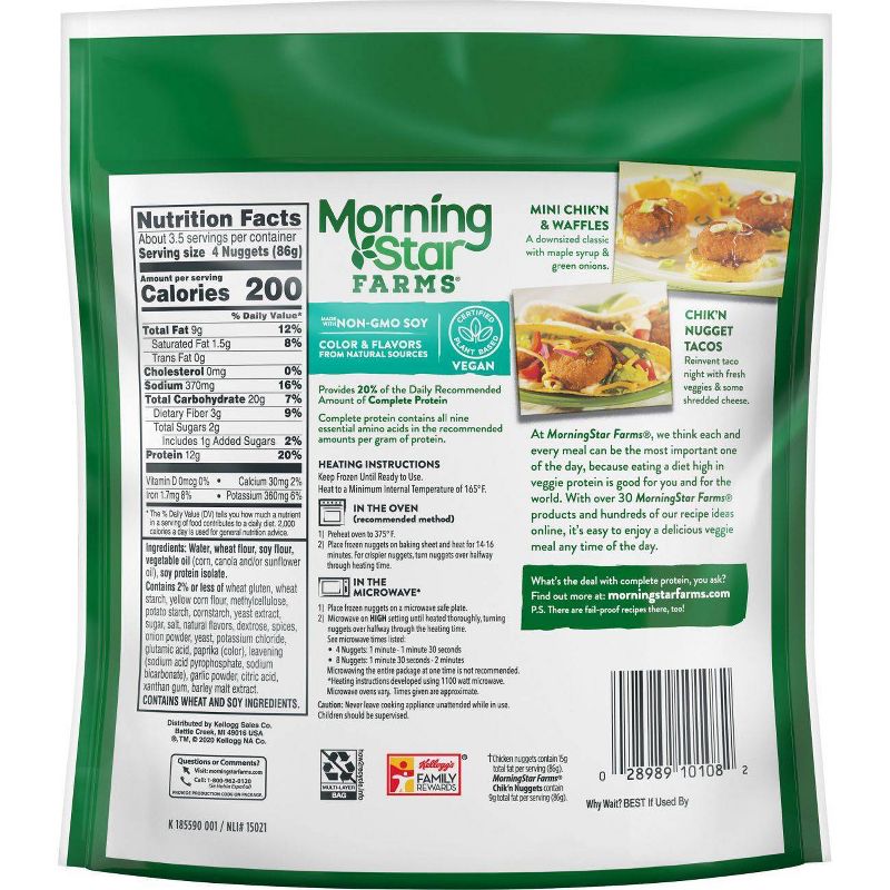 Morningstar Farms Classic Frozen Veggie Chik'n Nuggets - 10.5oz