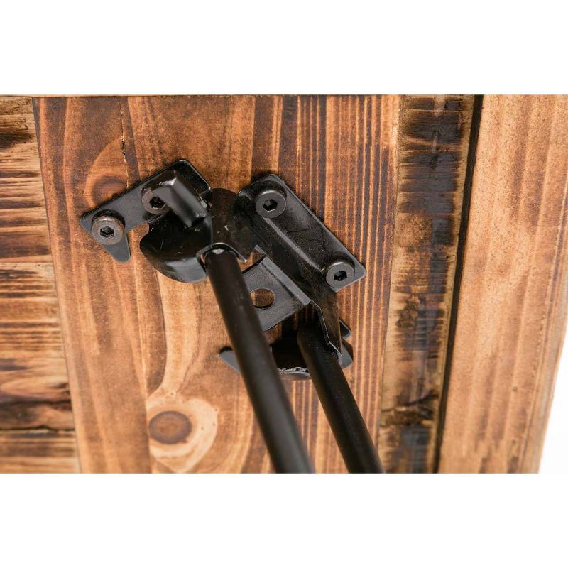 Leonardo End Table Weathered Fir & Black - Boraam