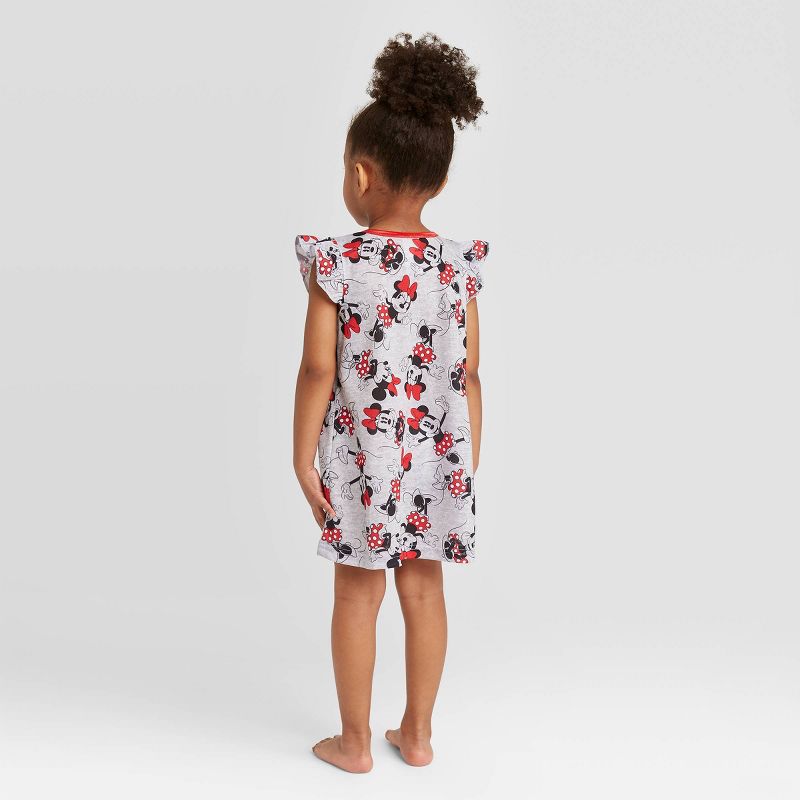 Girls' Minnie Mouse Nightgown - Gray 6