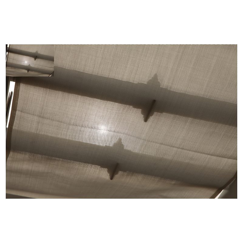 Costway Outdoor 2-Tier 10'x10' Gazebo Canopy Shelter Awning Tent Patio Garden Screw-free structure Brown