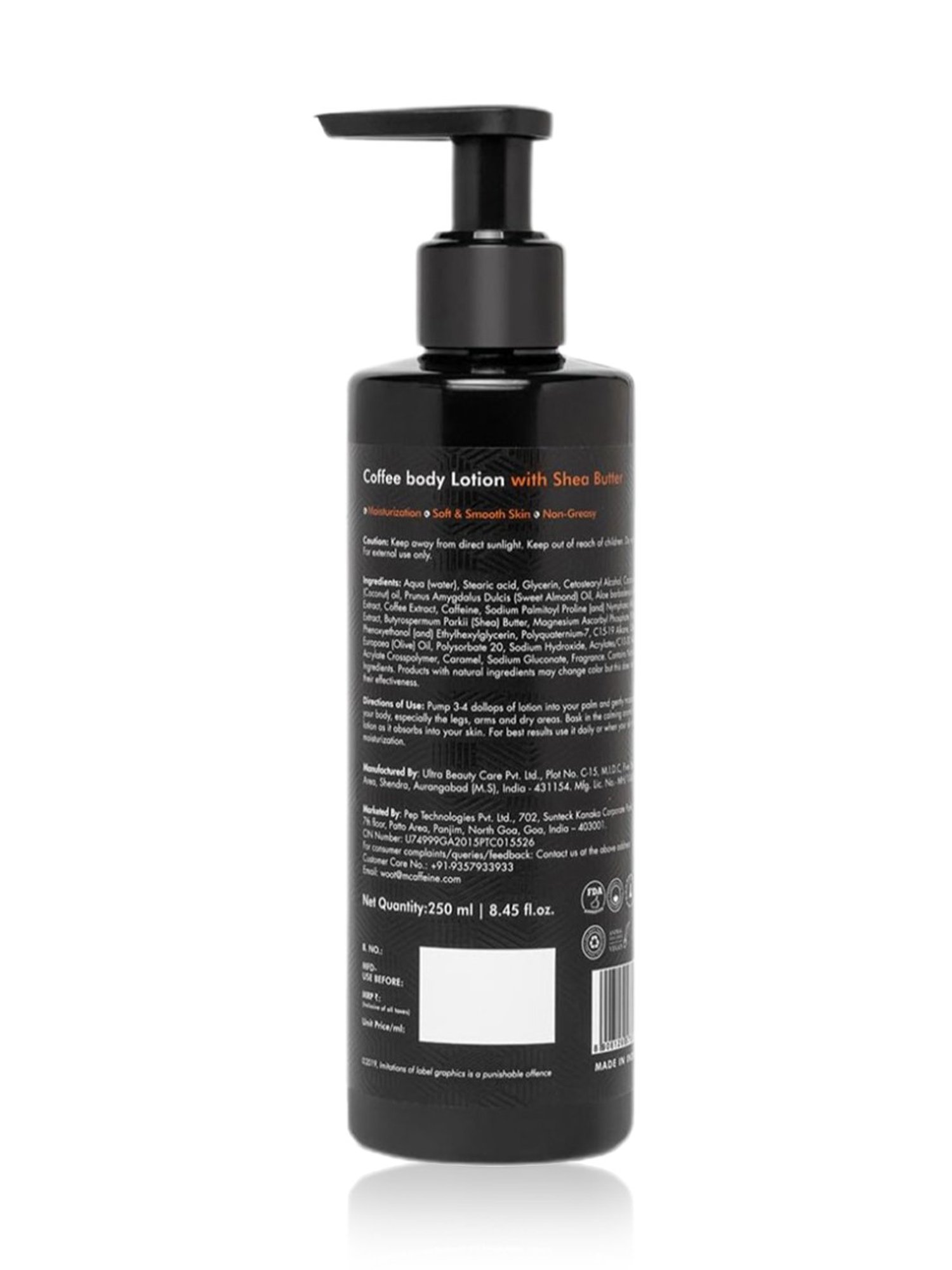 mCaffeine Coffee Body Wash & Body Lotion Combo