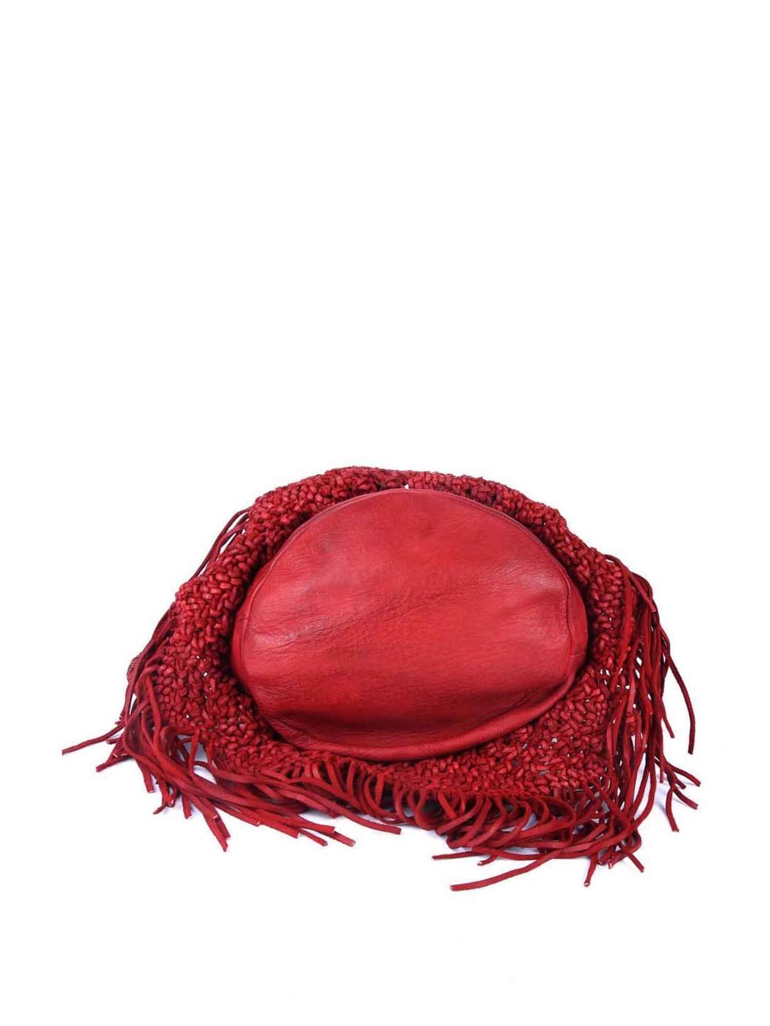 KOMPANERO Red Textured Medium Sling Handbag