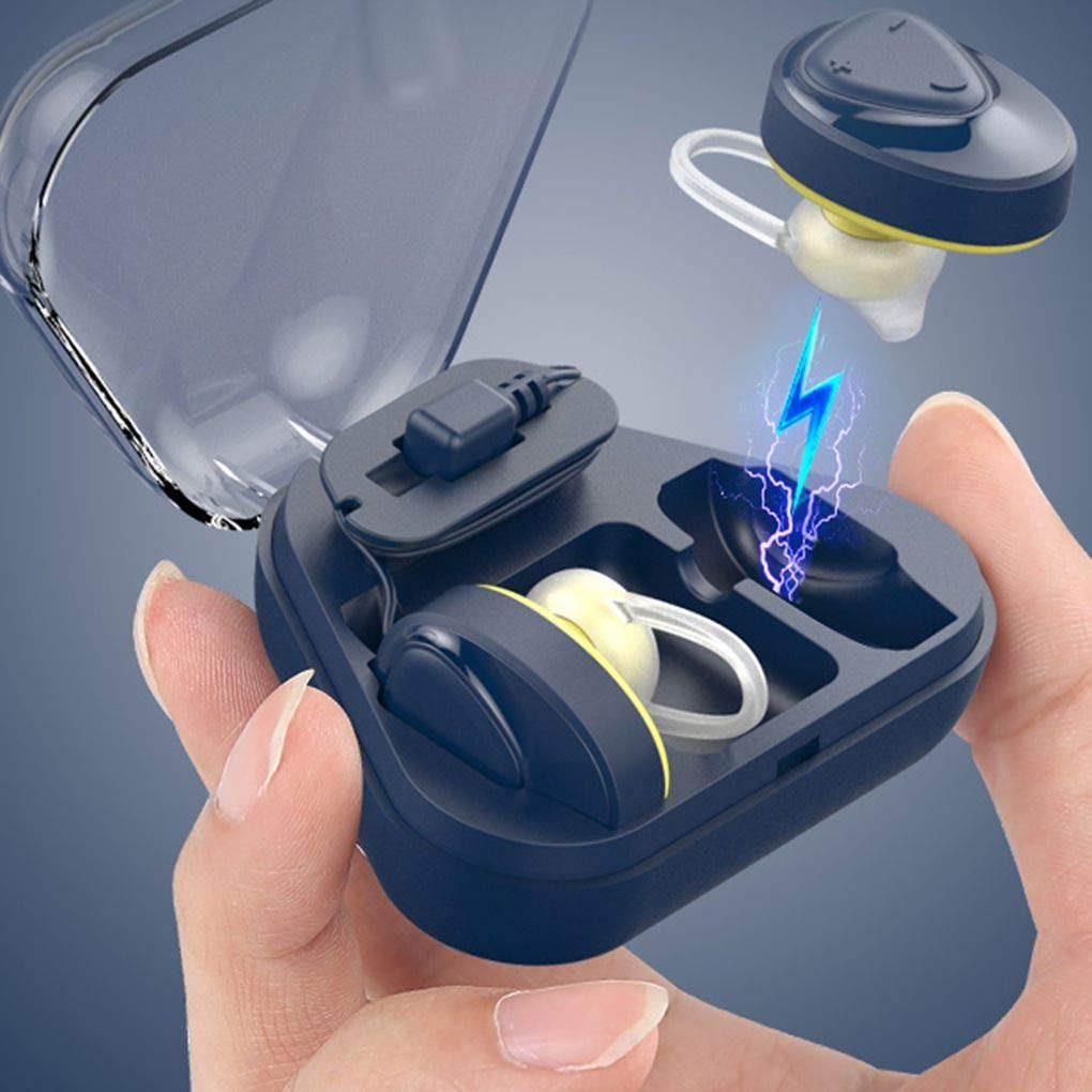 Zgeer Mini Wireless Bluetooth 4.2  Headset Dual Ear Stereo HiFi Earphone Earbuds with Charging Box