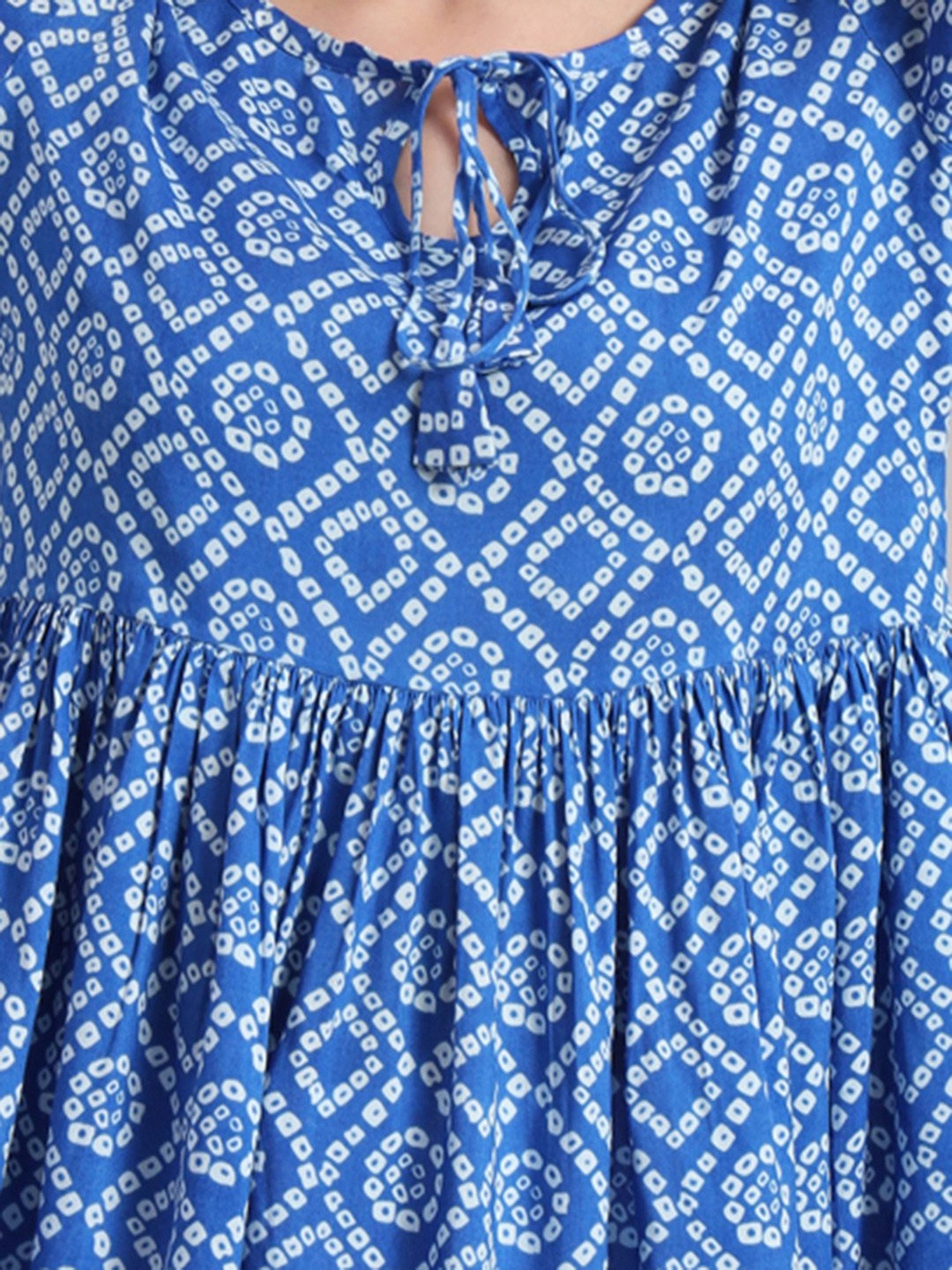 DECKEDUP Blue Printed Tunic