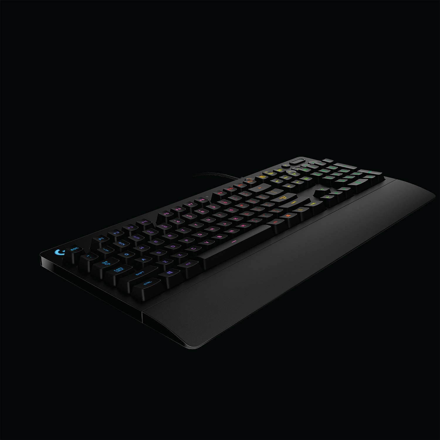 Brilliant Color Spectrum Illumination,Dedicated media control,Logitech G213 Gaming Keyboard with Dedicated Media Controls, 16.8 Million Lighting Colors Backlit Keys, Spill-Resistant and Durable Design