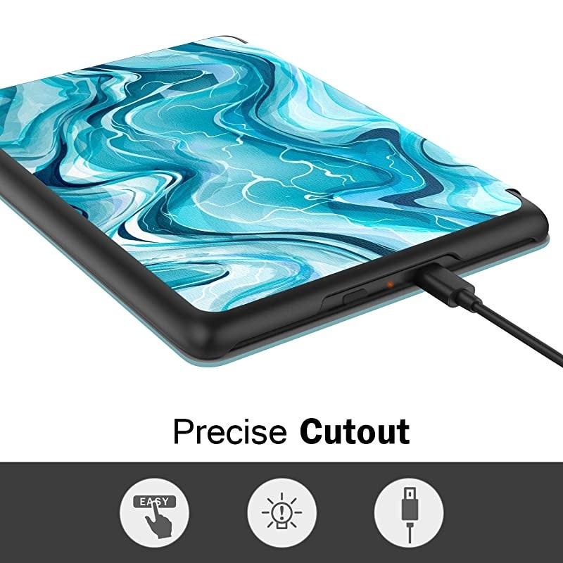 Case Fits Kindle Paperwhite (10th Generation, 2018 Releases), Thinnest Lightest Smart Shell Cover with Auto Wake/Sleep for  Kindle Paperwhite 2018 E-Reader - Black