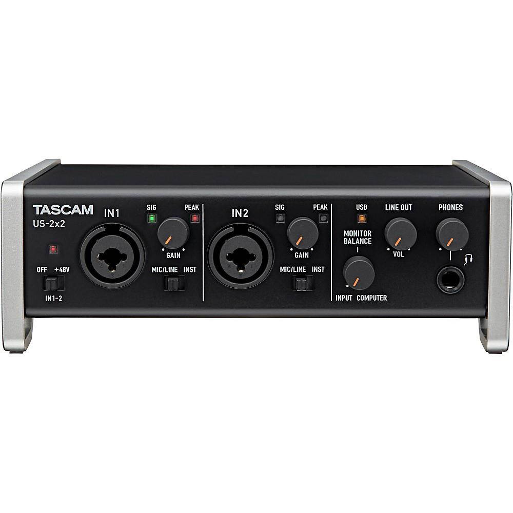 TASCAM US-2X2 2 Channel USB 2.0 Audio/MIDI Recording PC Interface w/ Software