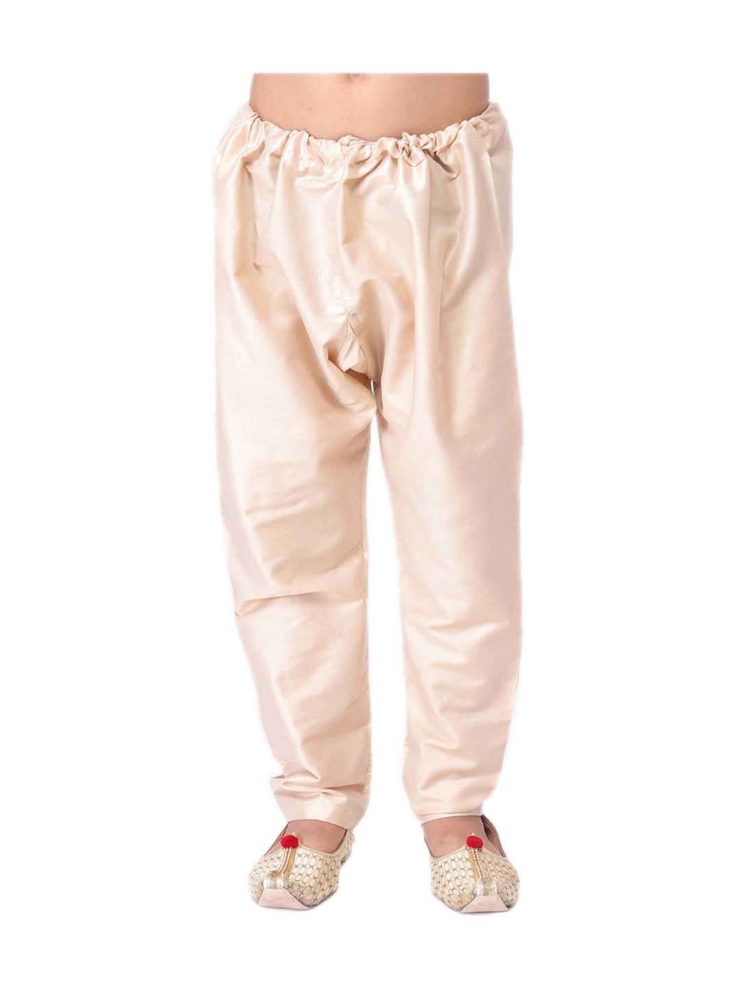 TABARD Kids Beige Cotton Regular Fit Churidar