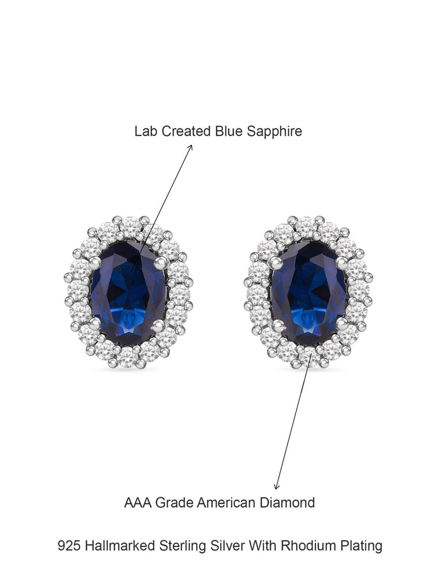 Ornate Jewels 92.5 Sterling Silver Earrings for Women