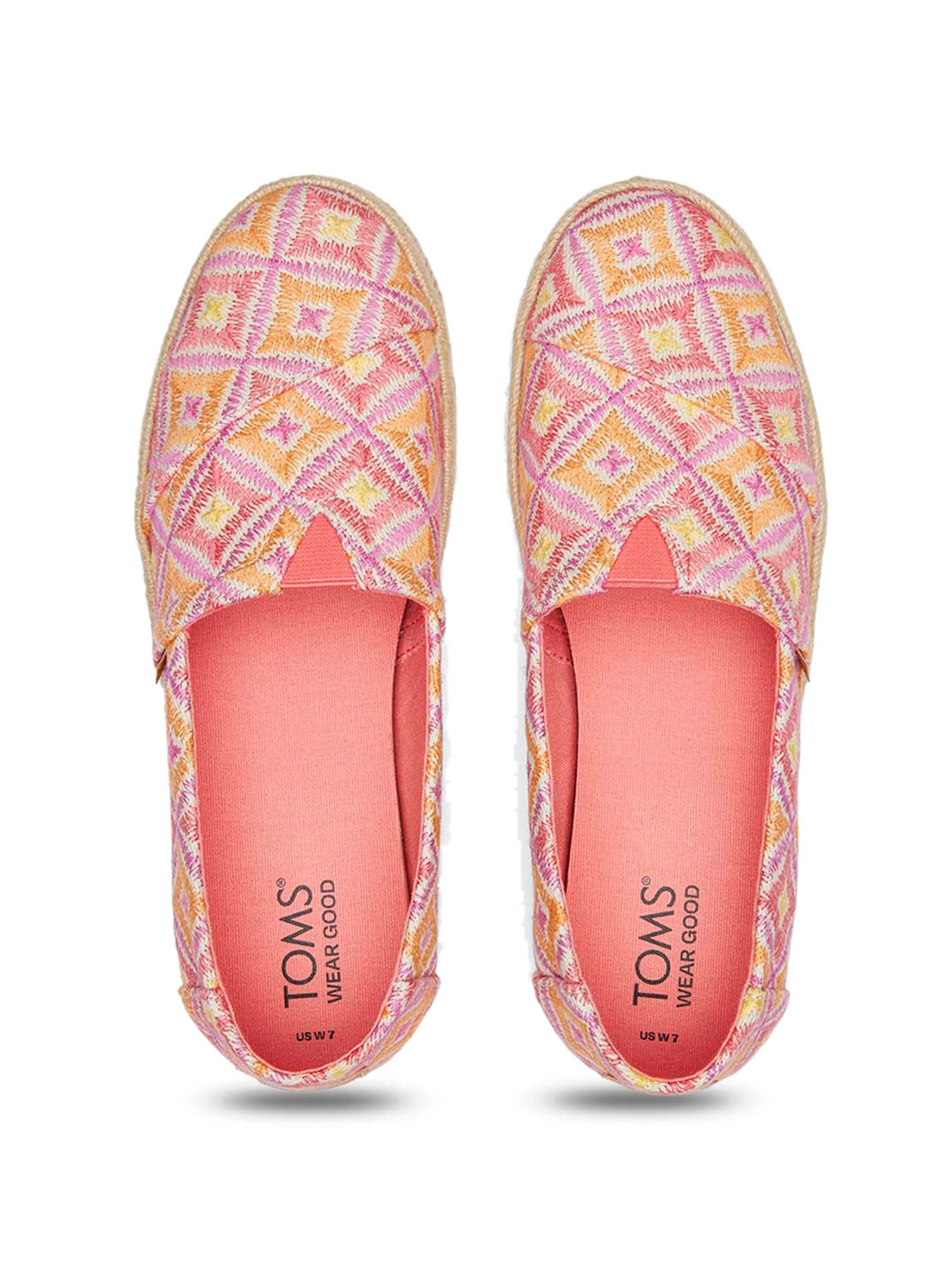 TOMS Alp Rope 2.0 Women's Pink Espadrille Shoes