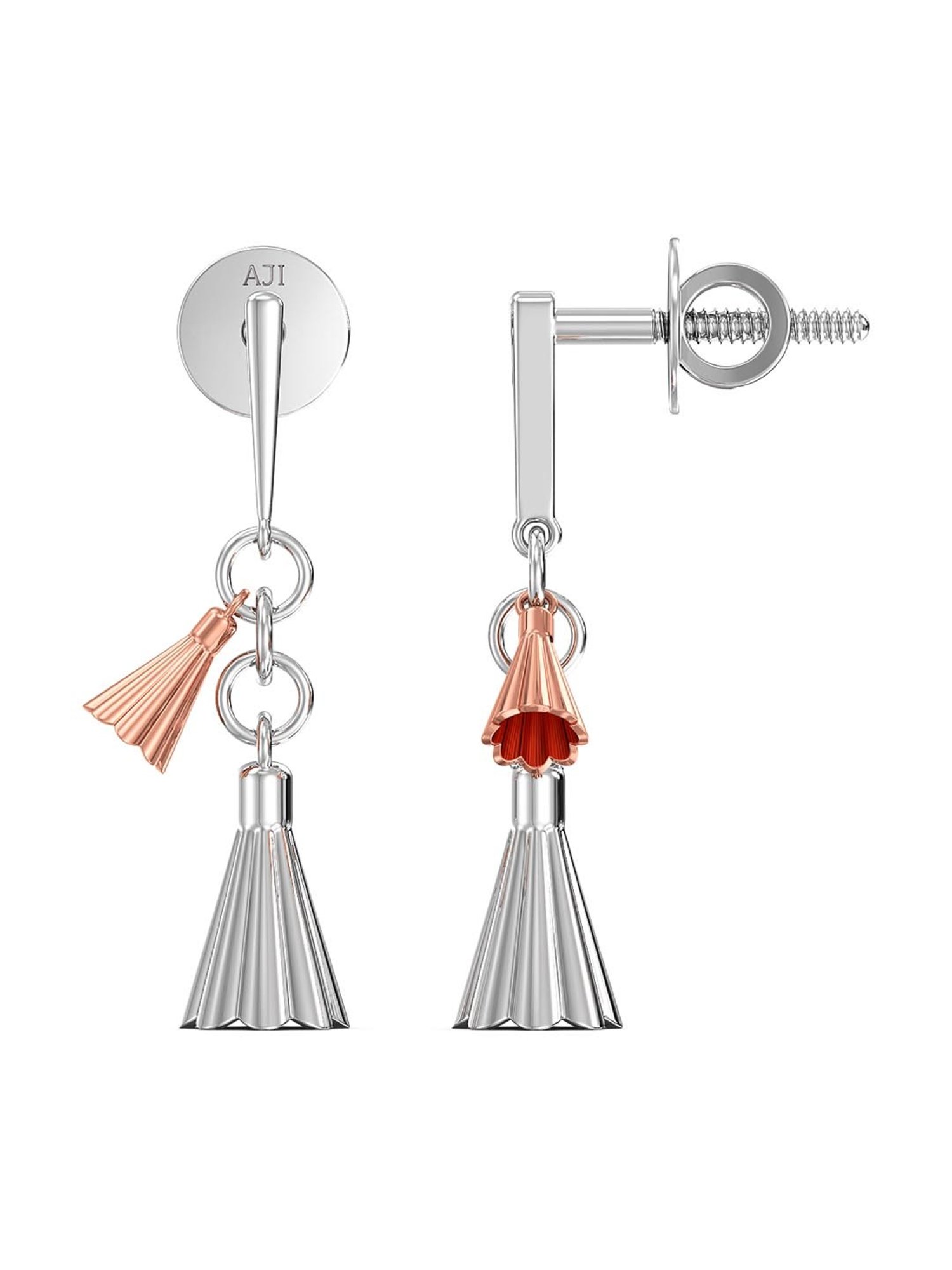 Joyalukkas 950 Platinum Unique Dangling Earrings