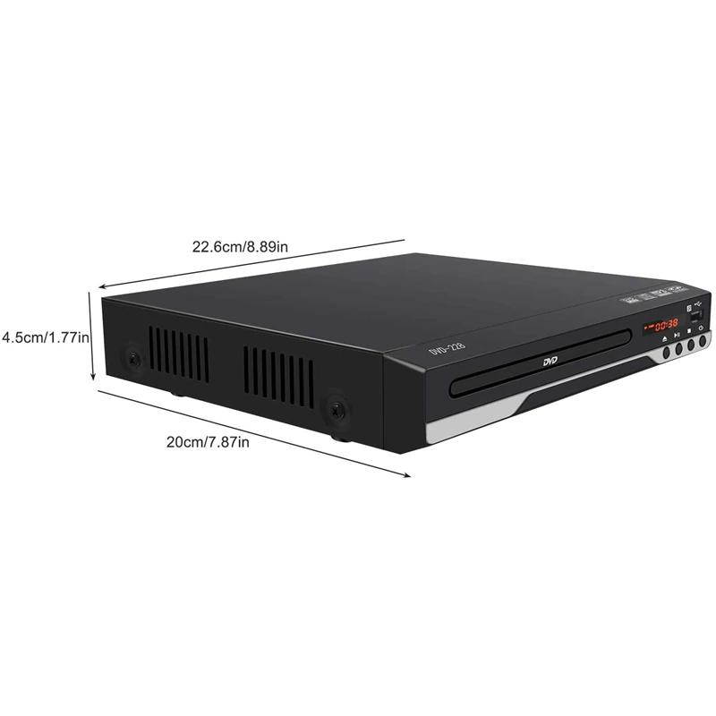 Lejiahong Portable DVD Player for TV Home Support USB Port Compact Multi Region DVD/SVCD/CD Player with Remote Control