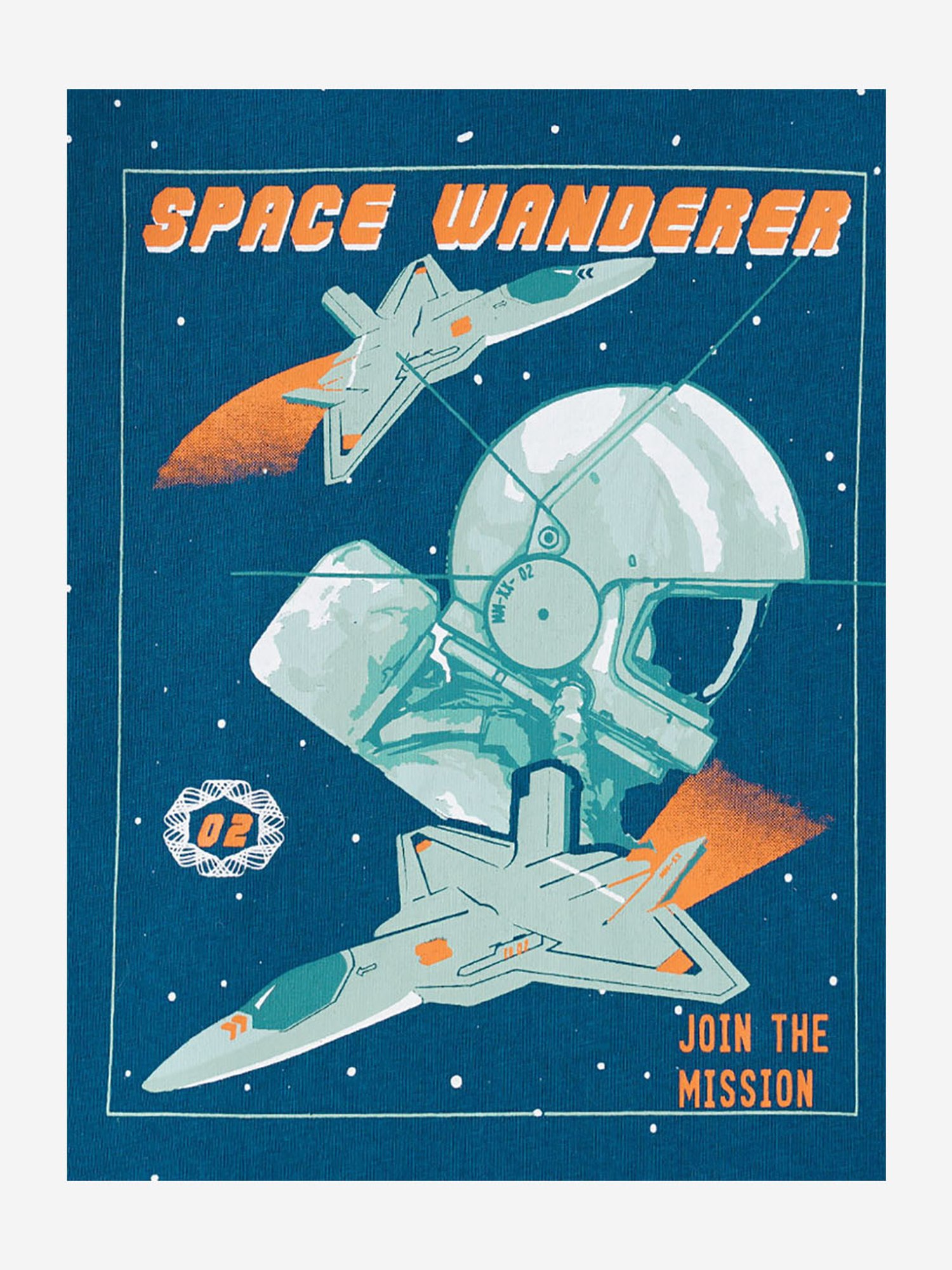 Ed-a-Mamma Boys Blue Printed Full Sleeves T-Shirt